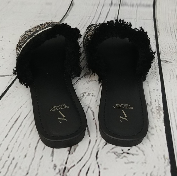 Simply Vera Charden Jeweled Black Sandals - Picture 5 of 8